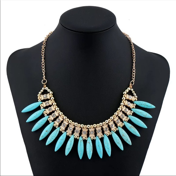 Turquoise Statement Necklace - Picture 5 of 5